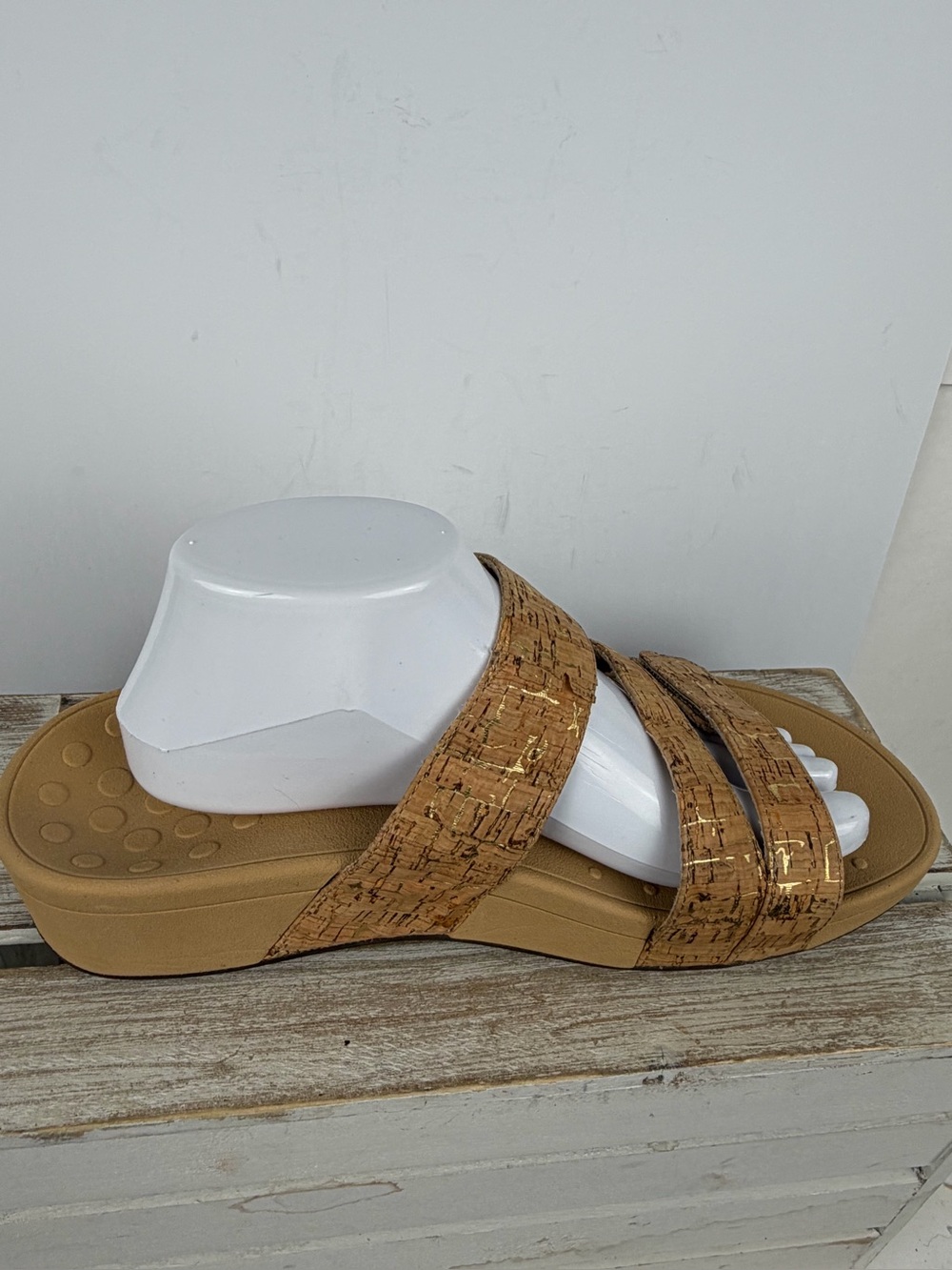 Vionic Pacific Rio platform sandals cork upper size 11 Wide - Picture 7 of 16